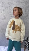 Cg Kids Dog Temalı Mükemmel Baskı Renk Kalitesi Erkek Çocuk 3 İplik Alt Üst Takım