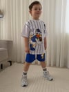 Cg Kids Donald Duck Tshirt & Şort Erkek Çocuk Alt Üst Takım Süper Kalite Baseball Desen