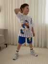 Cg Kids Donald Duck Tshirt & Şort Erkek Çocuk Alt Üst Takım Süper Kalite Baseball Desen