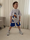 Cg Kids Donald Duck Tshirt & Şort Erkek Çocuk Alt Üst Takım Süper Kalite Baseball Desen