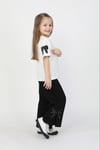 Cg Kids Fiyonk Detaylı Ispanyol Paça Fiyon Işlemeli Nakışlı Fiyonk Basic Alt Üst Kız Çocuk Takım
