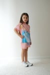 Cg Kids Frozen Elsa Tshirt ve şort Kız Çocuk Alt Üst Takım Süper Kalite