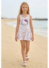 Cg Kids Hello Kitty Elbise Detaylı Mayokini Süper Kalite Kız Çocuk Takım