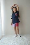 Cg Kids Hello Kitty Kız Çocuk tshirt ve şort Alt Üst Takım Süper Kalite Kumaş Sırt Baskı Detay şort baskı detay