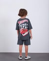 Cg Kids Hot Wheells Erkek Çocuk Tshirt&Şort Alt Üst Takım Sırt Baskı Detaylı
