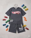 Cg Kids Hot Wheells Erkek Çocuk Tshirt&Şort Alt Üst Takım Sırt Baskı Detaylı
