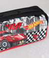 Cg Kids Hot Wheels Kalem Kutusu Çift Fermuar Gözlü Önü Parlak Süper Kalite