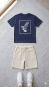 Cg Kids Kartal Temalı Lacivert Tshirt Müslin Alt Şort Alt Üst Takım