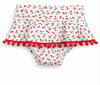 Cg Kids Kiraz Desenli Bikini Takımı Fırfırlı Etekli Mayo Kız Çocuk Alt Üst Takım