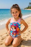 Cg Kids Kız Çocuk Karakter Baskılı Mayo