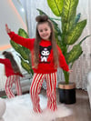 Cg Kids Kuromi Kız Çocuk 3 iplik Alt Üst Takım Süper Kalite Kumaş Waffe Eşofman Altı Kumaş