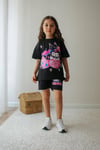 Cg Kids Kuromi Kız Çocuk Tshirt ve şort Alt Üst Takım Süper Kalite