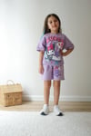 Cg Kids Kuromi Kız Çocuk Tshirt ve şort Alt Üst Takım Süper Kalite