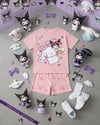 Cg Kids Kuromi ve Cinnamoroll Tshirt&Şort Kız Çocuk Alt Üst Süper Tarz Takım