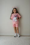 Cg Kids Kuromi ve Cinnamoroll Tshirt&Şort Kız Çocuk Alt Üst Süper Tarz Takım