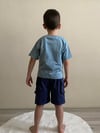 Cg Kids Lacivert Kargo Cep Şort Detaylı Kaliteli Kumaş Erkek Çocuk Alt Üst Takım