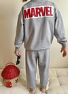 Cg Kids Marvel Figür Baskılı Eşofman Takımı 2 Iplik Erkek Çocuk Alt Üst Takım Sırt Baskı Detay