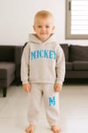 Cg Kids Mickey Süzüne Nakışlı Erkek Çocuk 3 iplik Şardonlu Alt Üst Takım Süper Kalite