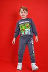 Cg Kids Minecraft Erkek Çocuk 2 İplik Alt Üst Takım Süper Kalite Kumaş Eşofman Detay