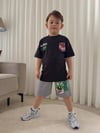 Cg Kids Minecraft Erkek Çocuk 2 İplik Tshirt & Şort Alt Üst Takım Süper Kalite Sırt Baskı Detaylı