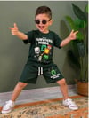 Cg Kids Minecraft Erkek Çocuk Tshirt & Şort Alt Üst Takım Süper Kalite