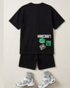 Cg Kids Minecraft Erkek Çocuk Tshirt & Şort Alt Üst Takım Süper Kalite Arka Etek Baskı Detay