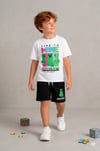 Cg Kids Minecraft Erkek Çocuk Tshirt & Şort Alt Üst Takım Süper Kalite