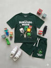Cg Kids Minecraft Erkek Çocuk Tshirt & Şort Alt Üst Takım Süper Kalite