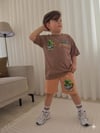 Cg Kids Minecraft Erkek Çocuk Tshirt&Şort Alt Üst Takım Süper Kalite Sırt Baskı Detay