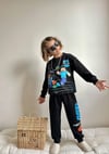 Cg Kids Minecraft Lego Siyah Erkek Çocuk 2 iplik Alt Üst Takım Süper Kalite Baskı Kumaş