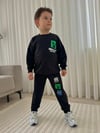 Cg Kids Minecraft Siyah Sırt Baskılı Detay Erkek Çocuk 2 iplik Alt Üst Takım Süper Kalite