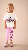 Cg Kids Minnie Face Kurdele Detaylı Kız Çocuk Alt Üst Taytlı Takım