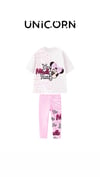 Cg Kids Minnie Face Kurdele Detaylı Kız Çocuk Alt Üst Taytlı Takım