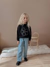 Cg Kids Nakışlı Pul işlemeli 2 Iplik Sweatshirt Alt Üst Taş işlemeli Kot Jean Pantolon Takım Alt Üst Süper Kalite Kumaş