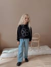 Cg Kids Nakışlı Pul işlemeli 2 Iplik Sweatshirt Alt Üst Taş işlemeli Kot Jean Pantolon Takım Alt Üst Süper Kalite Kumaş