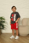 Cg Kids Örümcek Adam Erkek Çocuk Tshirt&Şort Erkek Çocuk Alt Üst Takım