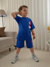 Cg Kids Örümcek Adam Spidey Erkek Çocuk Tshrit&Şort Alt Üst Takım Süper Kalite Sırt Baskı Detay