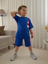Cg Kids Örümcek Adam Spidey Erkek Çocuk Tshrit&Şort Alt Üst Takım Süper Kalite Sırt Baskı Detay