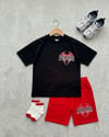 Cg Kids Örümcek Adam Tshirt&Şort Sırt Baskı Detaylı Erkek Çocuk Alt Üst Takım
