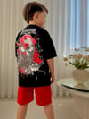 Cg Kids Örümcek Adam Tshirt&Şort Sırt Baskı Detaylı Erkek Çocuk Alt Üst Takım