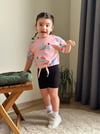 Cg Kids Papağan Baskılı Tayt Şort Kız Çocuk Alt Üst Takım