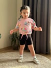 Cg Kids Papağan Baskılı Tayt Şort Kız Çocuk Alt Üst Takım