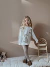 Cg Kids Sevimli Kedi Baskılı Alt Fitilli Tayt 2 İplik Kız Çocuk Alt Üst Takım