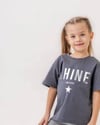Cg Kids Shine Varak Parlak Gümüş Baskı Alt Fitilli Tayt Kız Çocuk Alt Üst Takım