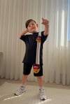 Cg Kids Şimşek Mcqueen Cars Arabalar Erkek Çocuk Tshirt&Şort Alt Üst Takım Sırt Baskılı