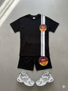 Cg Kids Şimşek Mcqueen Cars Arabalar Erkek Çocuk Tshirt&Şort Alt Üst Takım Sırt Baskılı