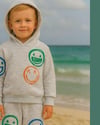 Cg Kids Smiley Renkli Gülenyüz Erkek Çocuk 3 İplik Şardonlu, Kapşonlu Alt Üst Takım Süper Kalite Kumaş