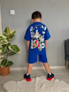 Cg Kids Sonic Erkek Çocuk Tshirt & Şortlu Alt Üst Takım Sırt Detay