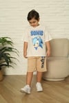 Cg Kids Sonic Erkek Çocuk Tshirt & Şort Alt Üst Takım Süper Kalite