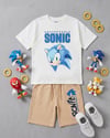 Cg Kids Sonic Erkek Çocuk Tshirt & Şort Alt Üst Takım Süper Kalite